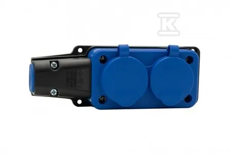 Listwa gumowa 2x230V 16A niebieska F6.0481 Zamów dziś